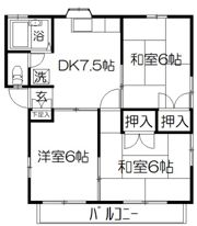 コーポヤジマの間取り画像