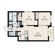 プエンテ発寒(Eフラット導入 プロパンガスだけど都市ガス同等料金)の間取り画像