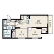 プエンテ発寒(Eフラット導入 プロパンガスだけど都市ガス同等料金)の間取り画像