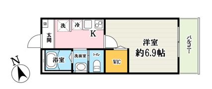 (仮称)キャメル所沢狭山ヶ丘3Bの間取り画像