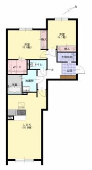 ヴィラ ダンク上到津の間取り画像