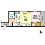 サリオス段原日出の間取り画像