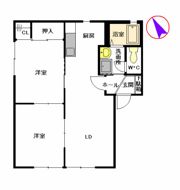 シャーメゾン江田原の間取り画像