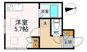 ハニーハイツ町屋の間取り画像