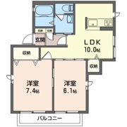 サンシャドー Bの間取り画像