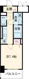 シャルマンソワレ名駅の間取り画像