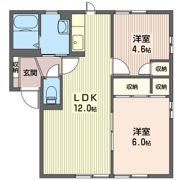 ミモザ守谷Aの間取り画像