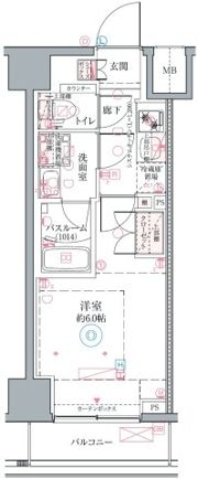 クレヴィスタ横浜関内Ⅱの間取り画像