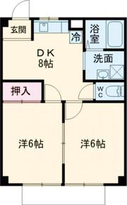 はやしはうすAの間取り画像