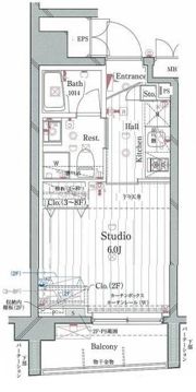 グランヴァンラクシス東大島の間取り画像