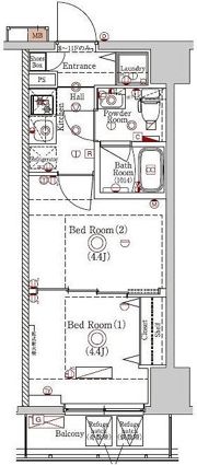ラフィスタ川崎Ⅵの間取り画像