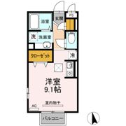 アーバンヒルズⅡ Bの間取り画像