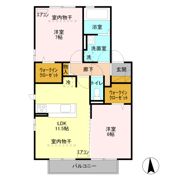 FLOR Ⅱの間取り画像