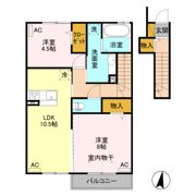 京和風 嵯峨野 月の間取り画像