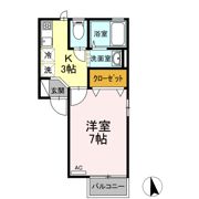 グロリア Aの間取り画像