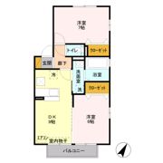 ペルシーモ Bの間取り画像