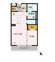 セジュールOTT’S庵の間取り画像