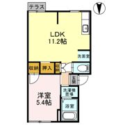 コーポ公手の間取り画像