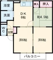 ロイヤルフォレストA棟の間取り画像