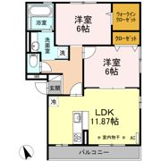 ミルフィーユ B棟の間取り画像