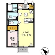 ニューハイツタリカド（C・D） D棟の間取り画像