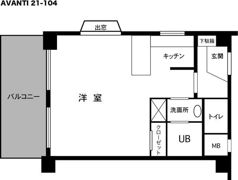 アヴァンティ21の間取り画像
