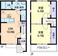 メゾネット佐倉 Bの間取り画像