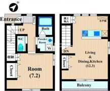 ドリームヴィラB棟の間取り画像