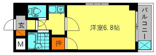 マンションキャッスルの間取り画像