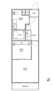 アバロン上尾原市の間取り画像