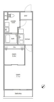 アバロン上尾原市の間取り画像