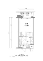 レジディア京都駅前の間取り画像