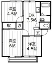 メゾン有明 Aの間取り画像