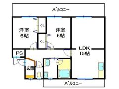 あすなろハイツ川口の間取り画像