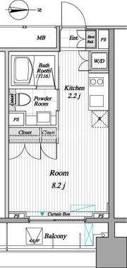 レジディア錦糸町Ⅱの間取り画像