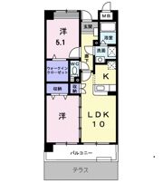 ヴェルソーⅢ番館の間取り画像