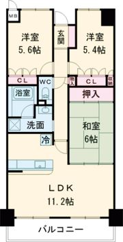 サーパス幡生本町の間取り画像