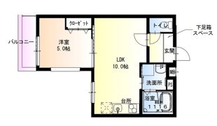 フジパレス沢良宜東Ⅴ番館の間取り画像