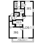 レガート清水の間取り画像