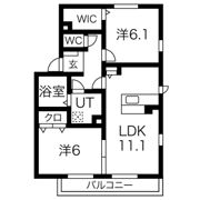 レガート清水の間取り画像
