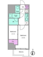 ドゥーエ亀戸Ⅲの間取り画像