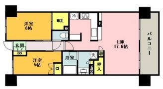 ワコーレ神戸三宮トラッドタワーの間取り画像