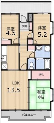 ドミール浜寺の間取り画像