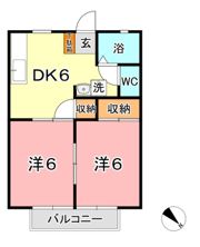 サンビレッジ大熊Aの間取り画像