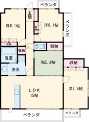 サーパス佐賀駅前第2の間取り画像