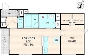 ヘキラン天神スクエアの間取り画像