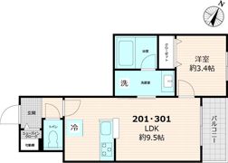 ヘキラン天神スクエアの間取り画像