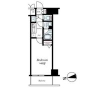 アスヴェル京都二条駅前Ⅱの間取り画像
