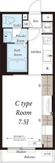 リブリ・シャトー・デ・ザール Ⅶの間取り画像