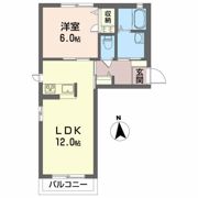 クラヴィエ大原Aの間取り画像